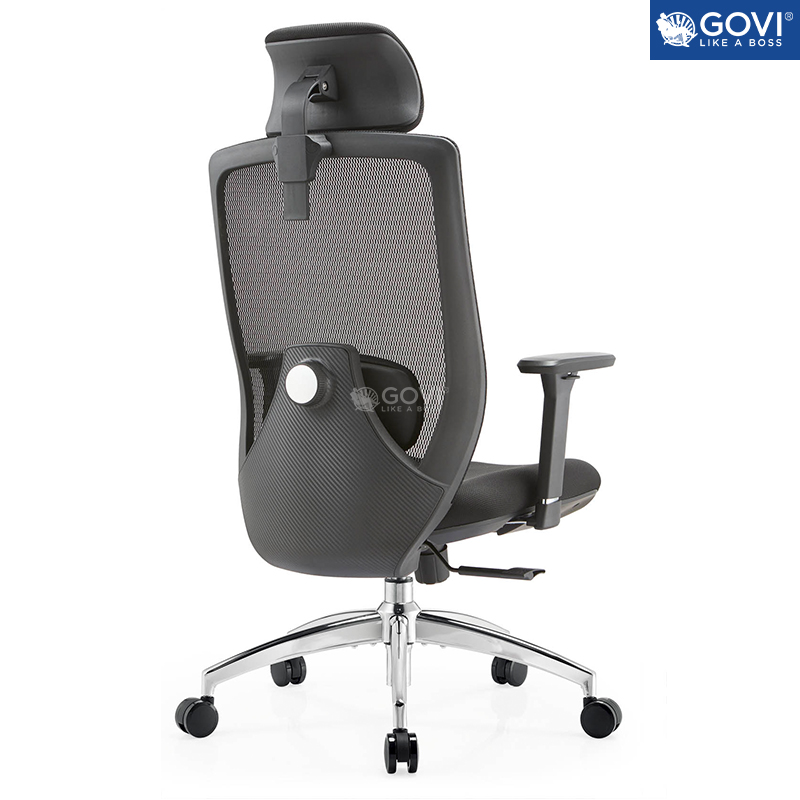 Ghế công thái học Ergonomic GOVI Como C610A - Tay ghế 3D, đệm mút đàn hồi tốt, lưng lưới thoáng mát, thiết kế trẻ trung