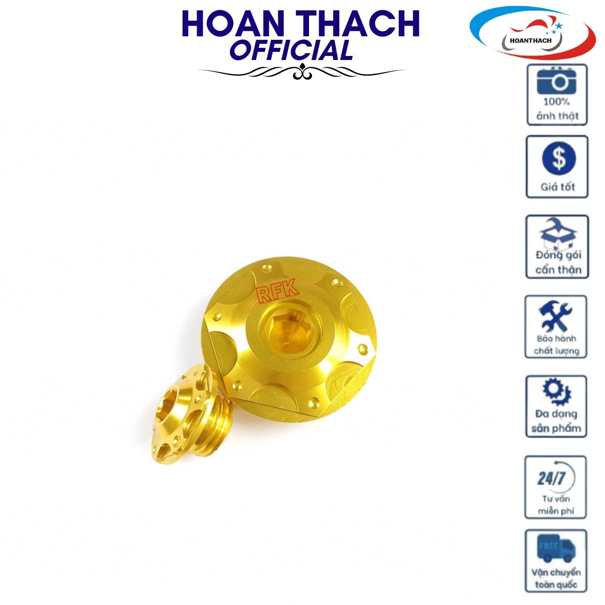 Ốc Mâm Lửa Honda Màu Vàng ( Hàng Thường ) HOANTHACH SP001159