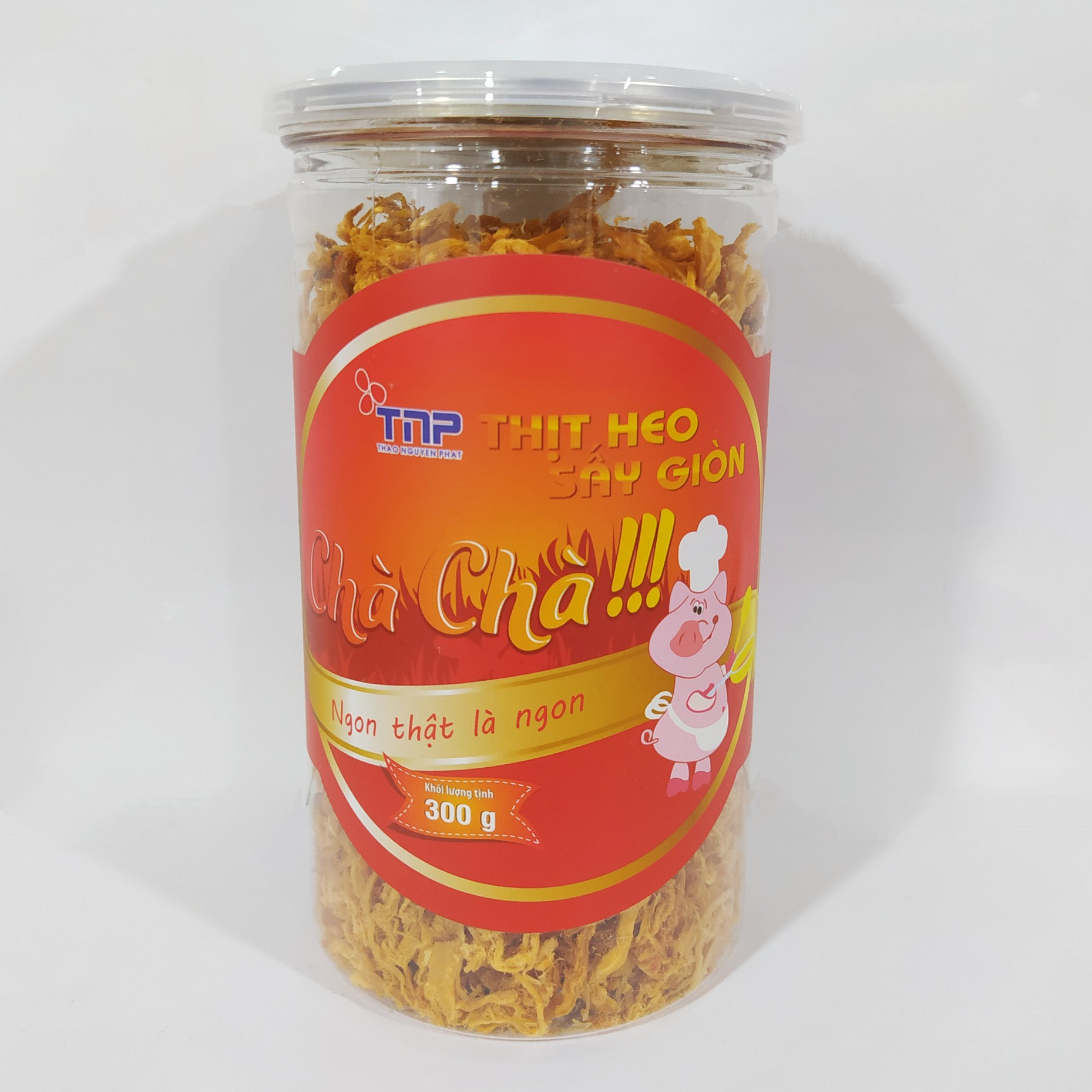 Thịt heo sấy giòn Chà Chà - Thảo Nguyên Phát hũ 300g