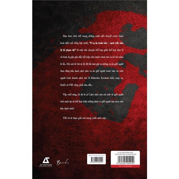 Sách - 8 Vụ Án Hoàn Hảo - Vạch Trần Tâm Lý Kẻ Phạm Tội - Peter Swanson - AZ Việt Nam