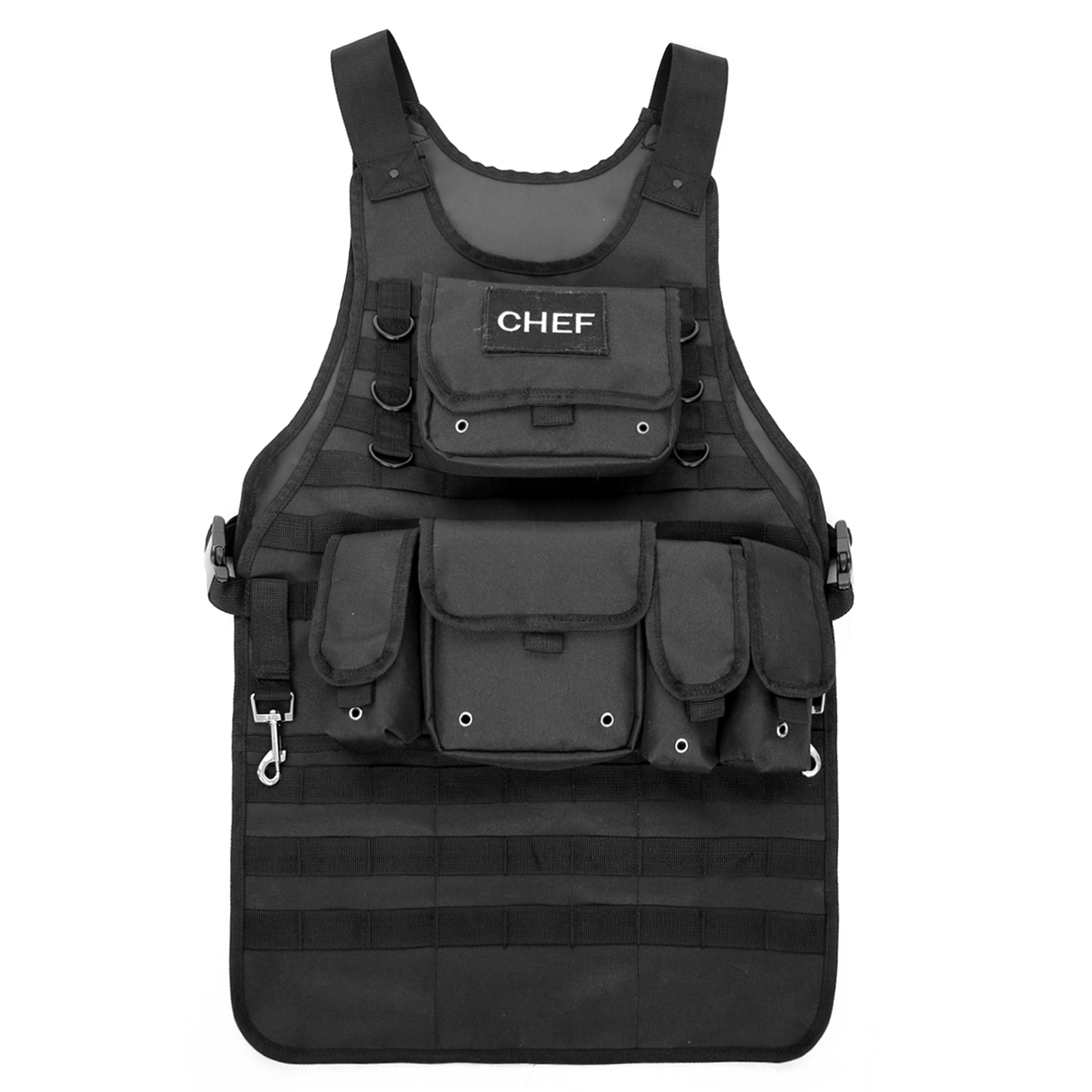 Áo giáp dạng vest CHEF với nhiều túi có thể tháo rời thuận tiện cho các hoạt động thực hành