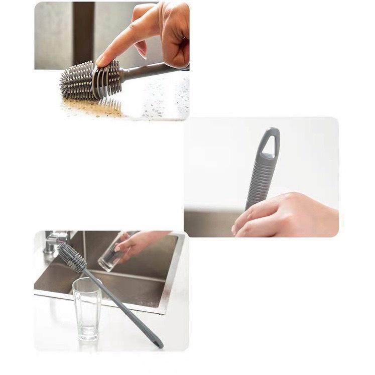 Dụng Cụ Cán Dài Dùng Để Rửa Ly, Rửa Chai Lọ