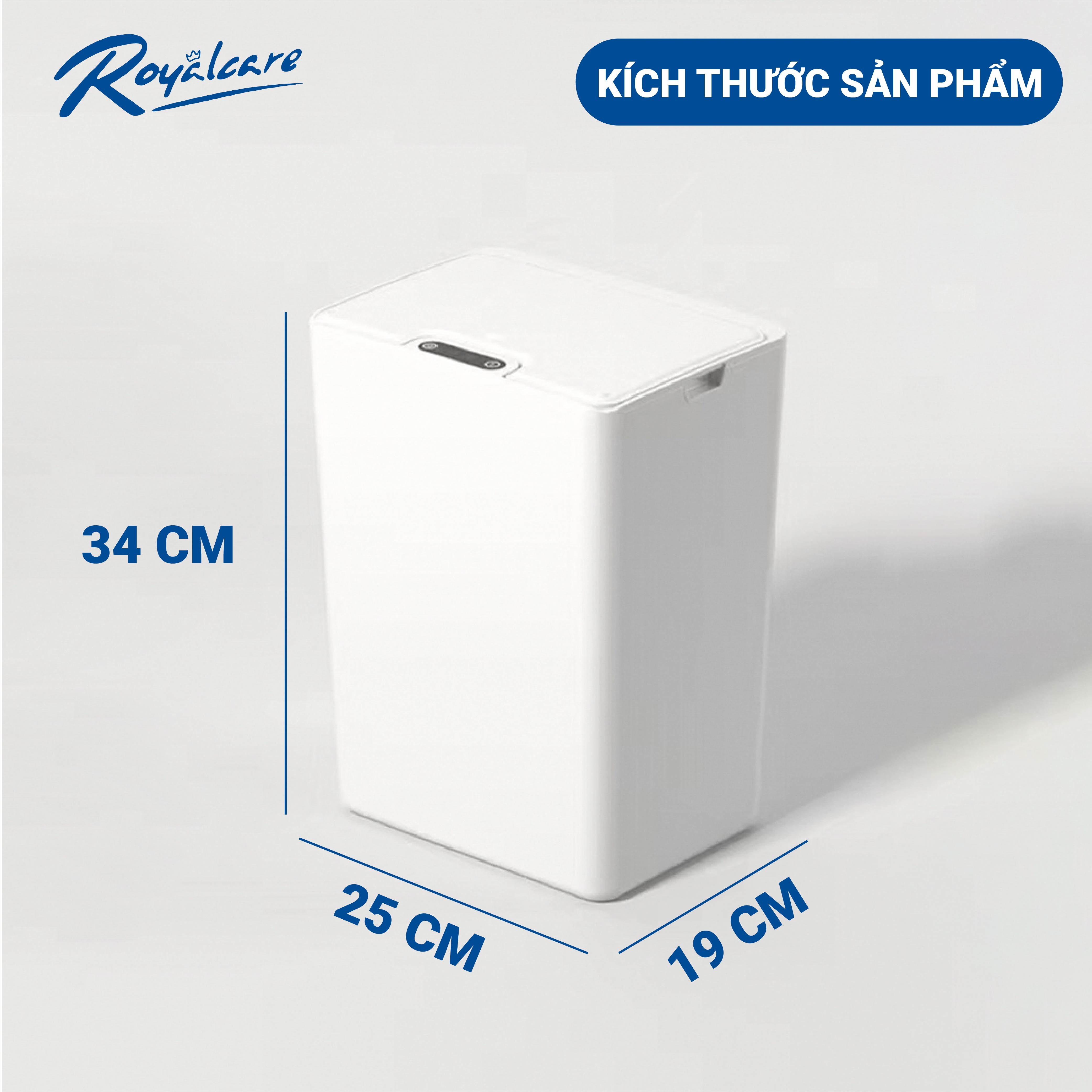 Thùng rác thông minh cảm ứng tự động Royal Care FH-2 chống nước, phong cách Hàn Quốc