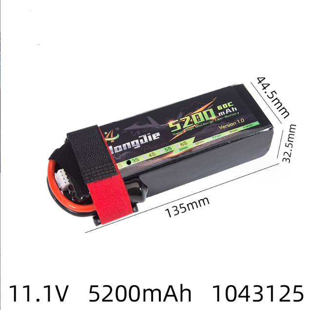 Pin Lithium Xả 60C 3s 11.1v 5200mah Máy Bay Flycam Đồ Chơi Điều Khiển Hàng Mới 100%