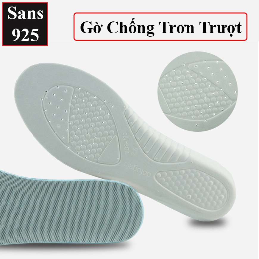 Lót giày tăng chiều cao 3.5cm 2.5cm 1.5cm Sans925 miếng nâng gót độn đế thoáng khí cỡ size 35 36 37 38 39 40 41 42 43