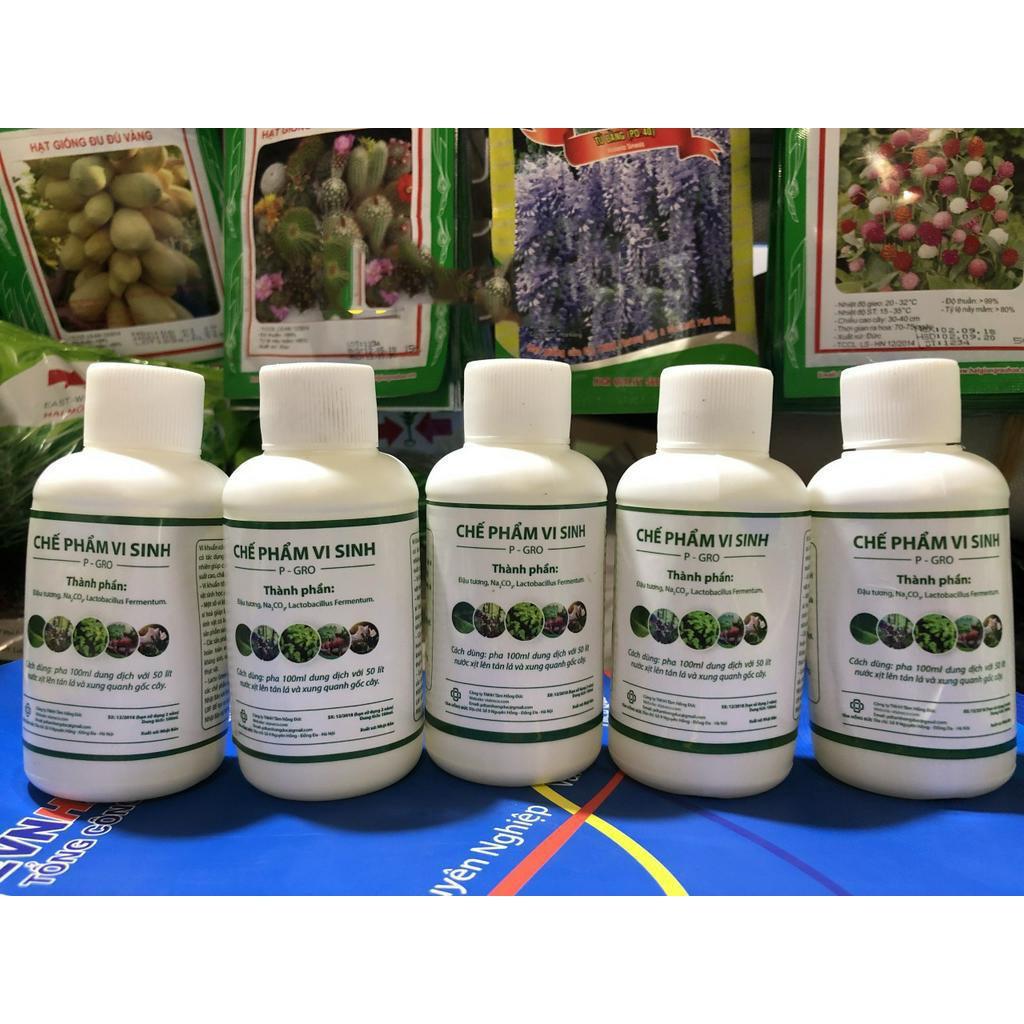 Chế Phẩm Vi Sinh P-GRO Trừ Nấm Bệnh, Ngừa Sâu Bệnh, Thúc Đẩy Mọc Mầm
