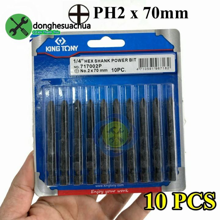 Mũi vít bake PH2 Kingtony 717002P 70mm