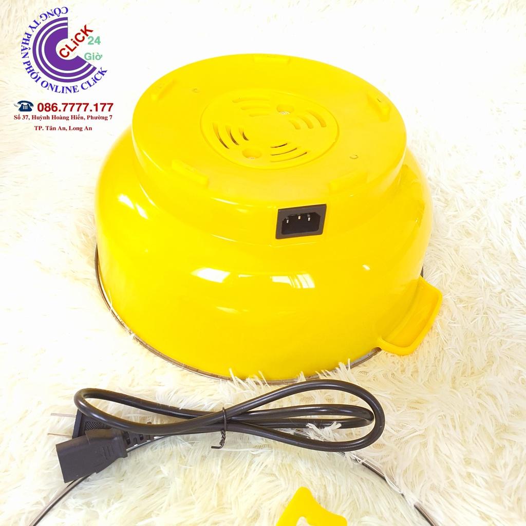 NỒI LẨU ĐIỆN NIKA NẮP KÍNH SIZE 28, NẤU MÌ, CÓ THỂ LÀM NỒI XÔNG HƠI, SỬ DỤNG ĐA NĂNG THIẾT KẾ ĐẸP BỀN BỈ