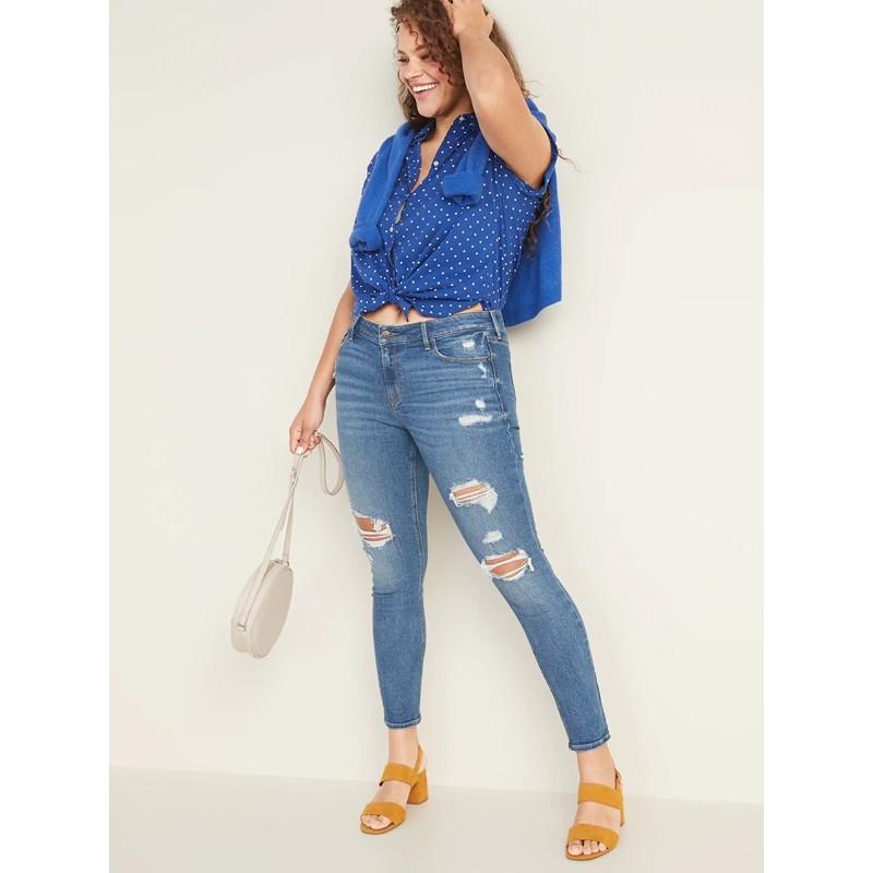 Quần jeans ôm rách xuất xịn