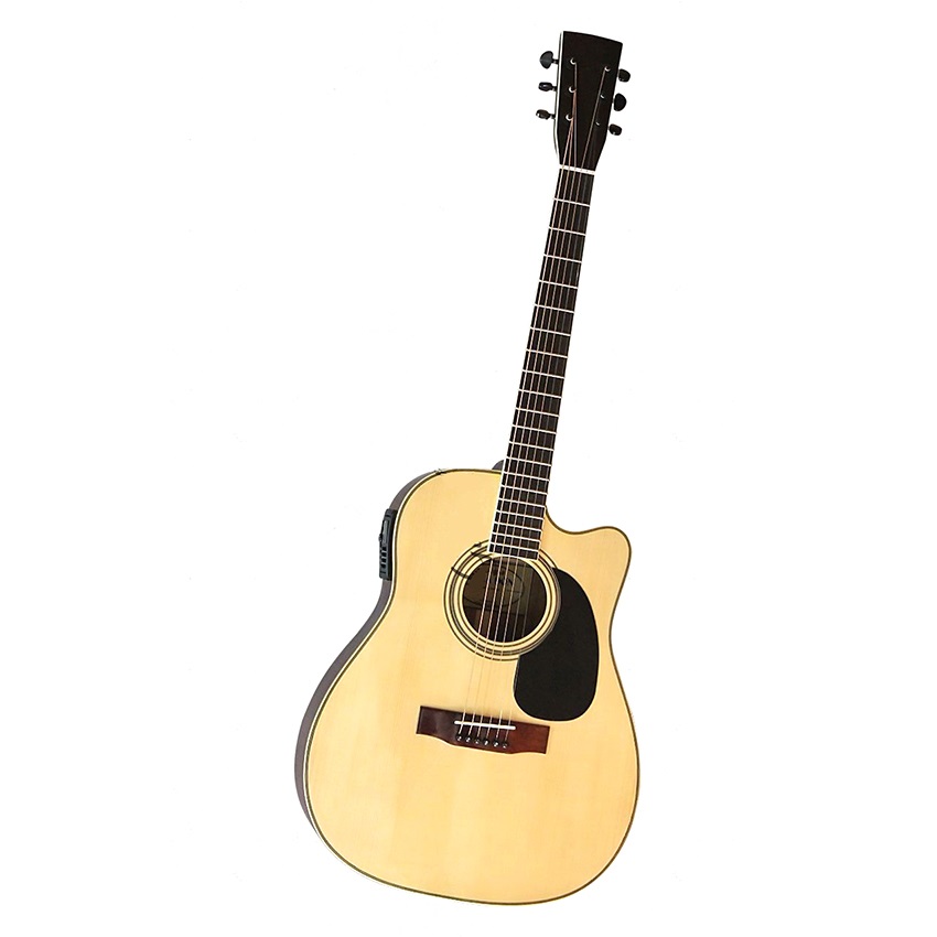 Đàn Guitar Acoustic DJ260X có EQ MET B12 gỗ hồng đào full solid cho âm thanh vang sáng có kết nối loa Duy Guitar