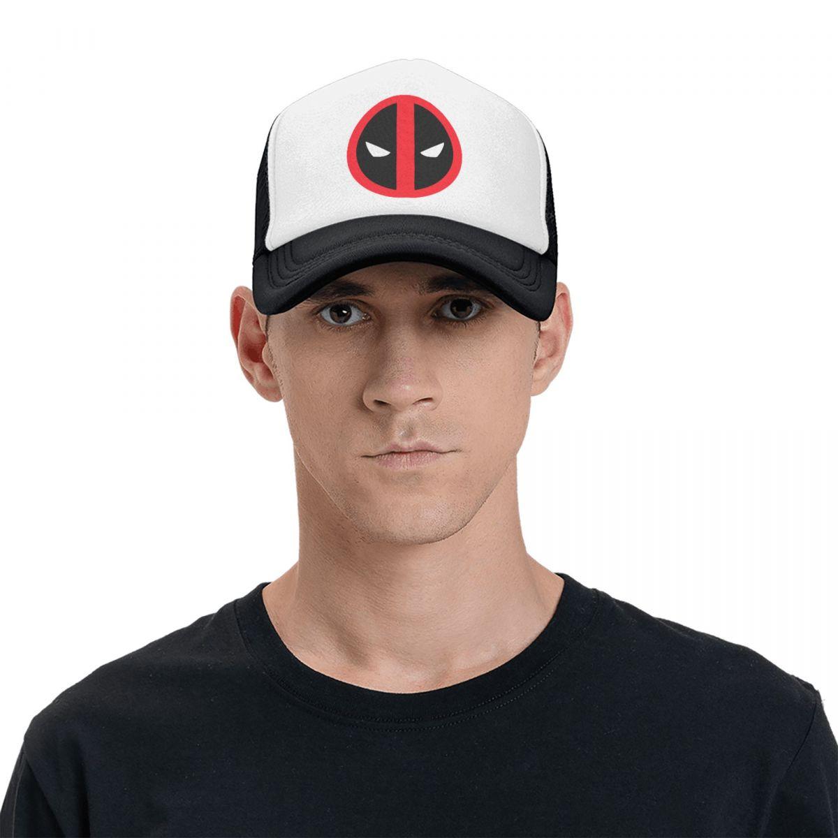 Mũ xe tải logo Deadpool mát mẻ dành cho nam giới phụ nữ được cá nhân hóa mũ bóng chày dành cho người lớn có thể điều chỉnh Color: Orange Size: Trucker Hat