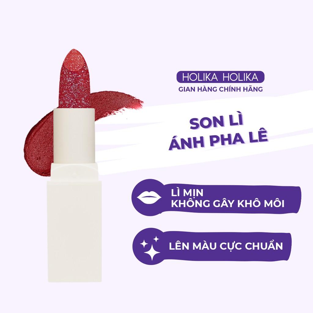 Son Lì Ánh Pha Lê Holika Holika Crystal Crush