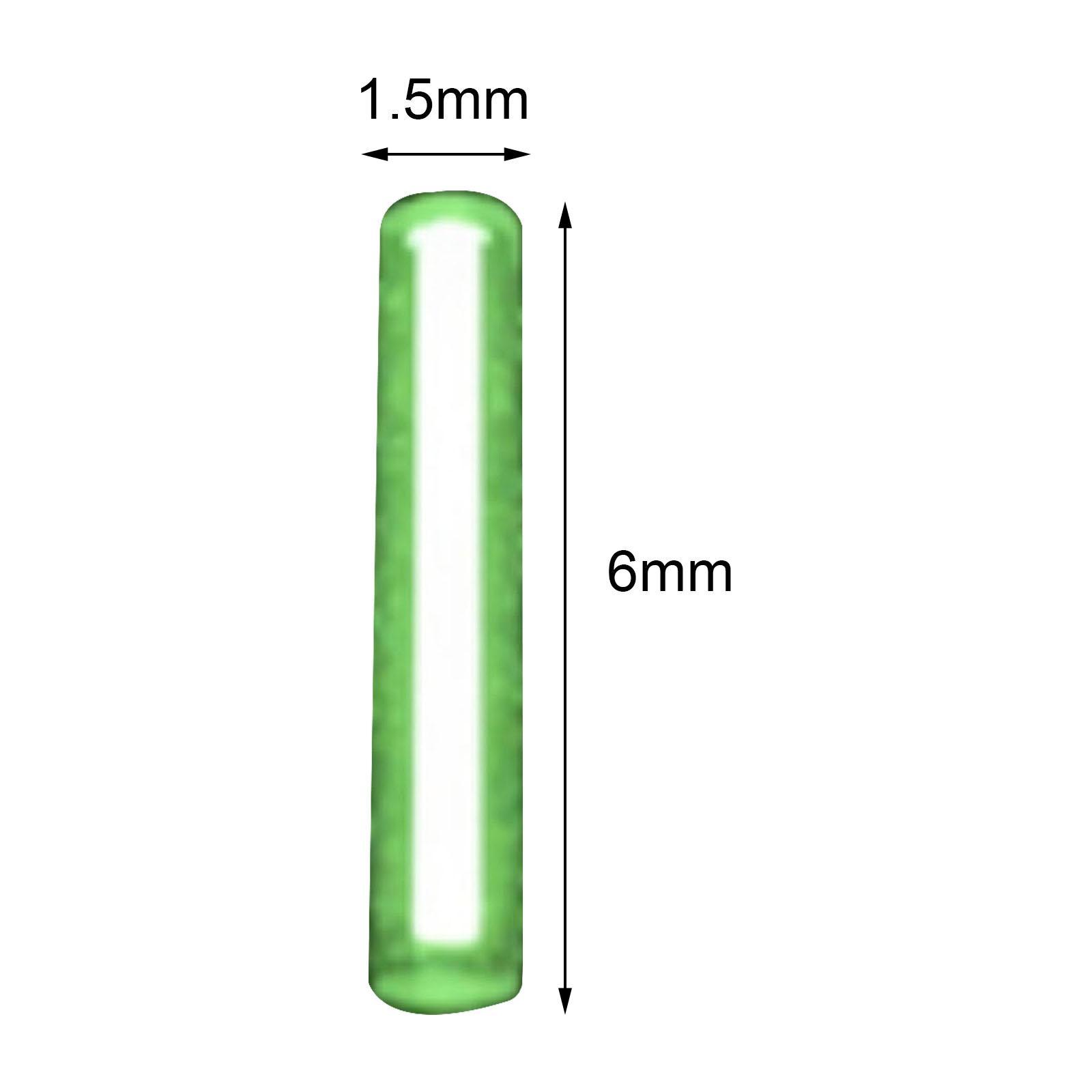 Glass Luminous Tube Self Glow in The Dark Substitute for Tritium Tube for Keychain