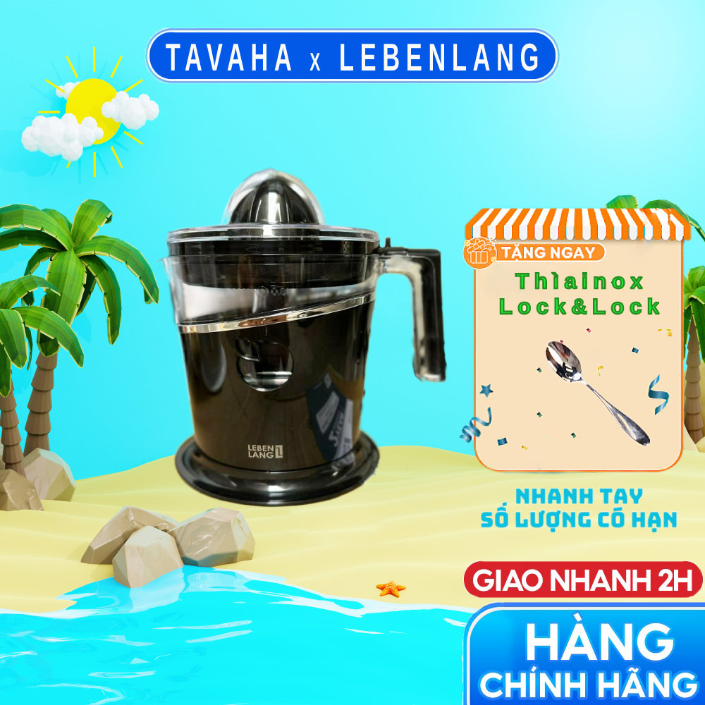 Máy Vắt Cam Lebenlang LBL3386 800ml, Công Nghệ Đức - Hàng Chính Hãng