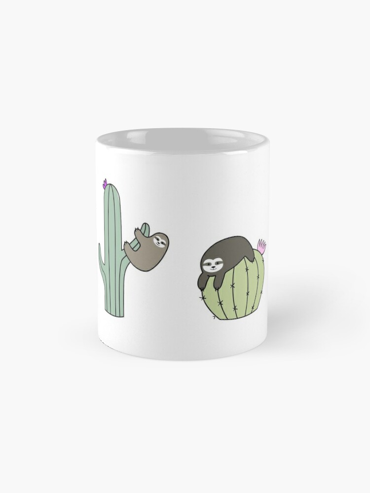 Cốc sứ pha trà coffee sloths cacti