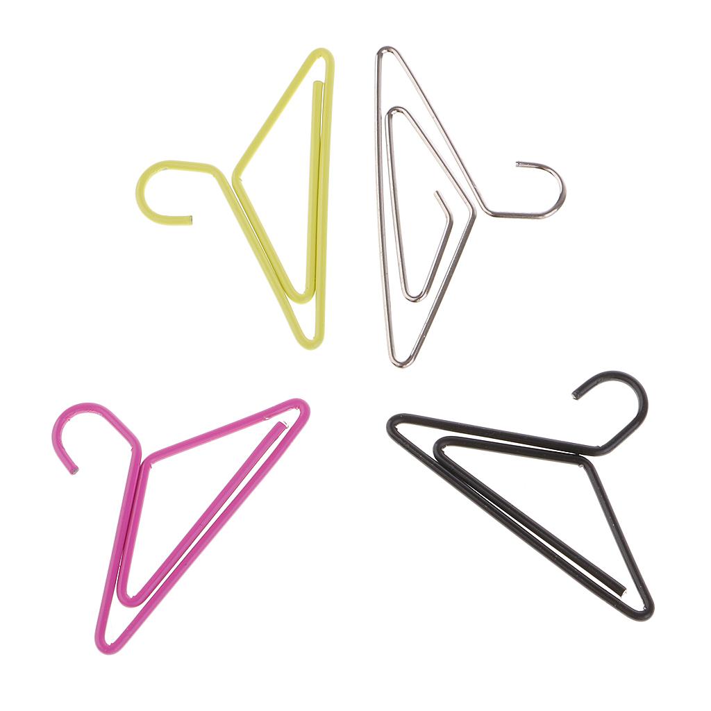 30X Kim Loại Móc Treo Quần Áo Hình Kẹp Giấy Đáng Dấu Cho Trường Văn Phòng