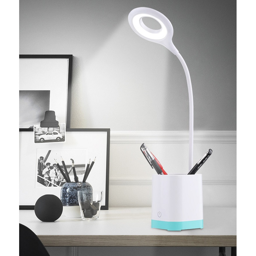 Đèn led để bàn đọc sách cắm USB pin sạc