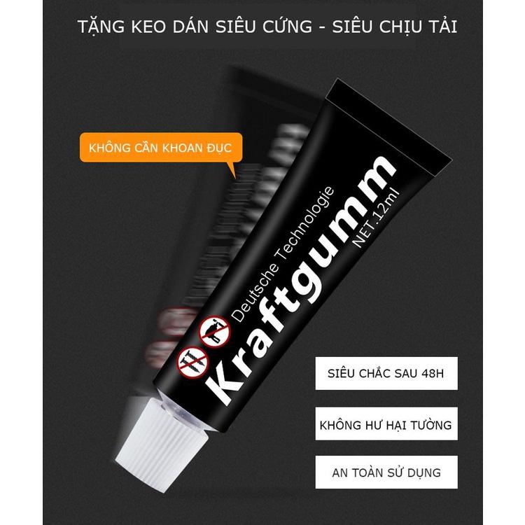 Giá Treo Đồ Nhà Bếp Kèm Gia Vị, Giá Cài Dao, Kéo, Đồ Dùng Nhà Bếp Đa Năng Bằng Inox Không Gỉ