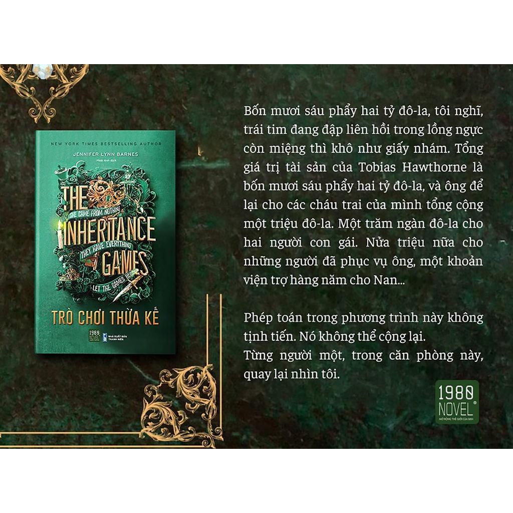 Sách The Inheritance Games Trò chơi thừa kế - BẢN QUYỀN
