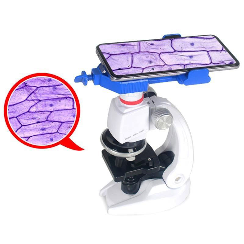 BỘ KIT KÍNH HIỂN VI KHOA HỌC VUI ĐỒ CHƠI THÔNG MINH CHO BÉ 100X – 1200X KÈM GIÁ ĐỠ ĐIỆN THOẠI EDUCATIONAL MICROSCOPE SET