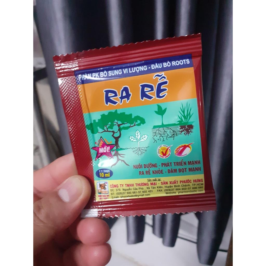 Hộp 10 gói ra rễ phân pk bổ sung vi lượng.