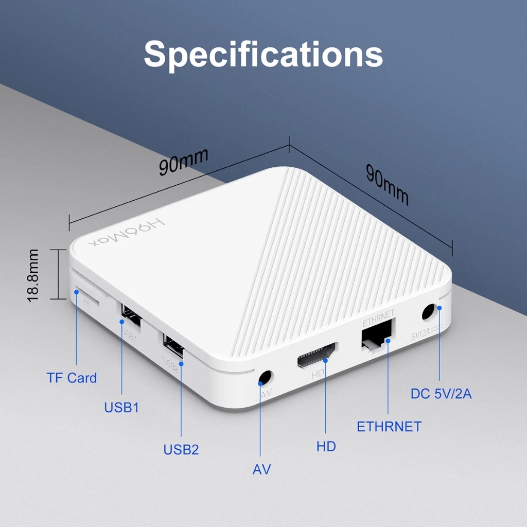 H96 Max điều khiển giọng nói tiếng Việt wifi 2 băng tần bluetooth Android mới cài sẵn phim, truyền hình cáp miễn phí vĩnh viễn - Hàng Nhập Khẩu