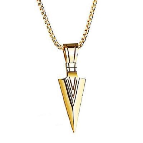 Vòng cổ dây chuyền nam titan hình mũi tên cá tính