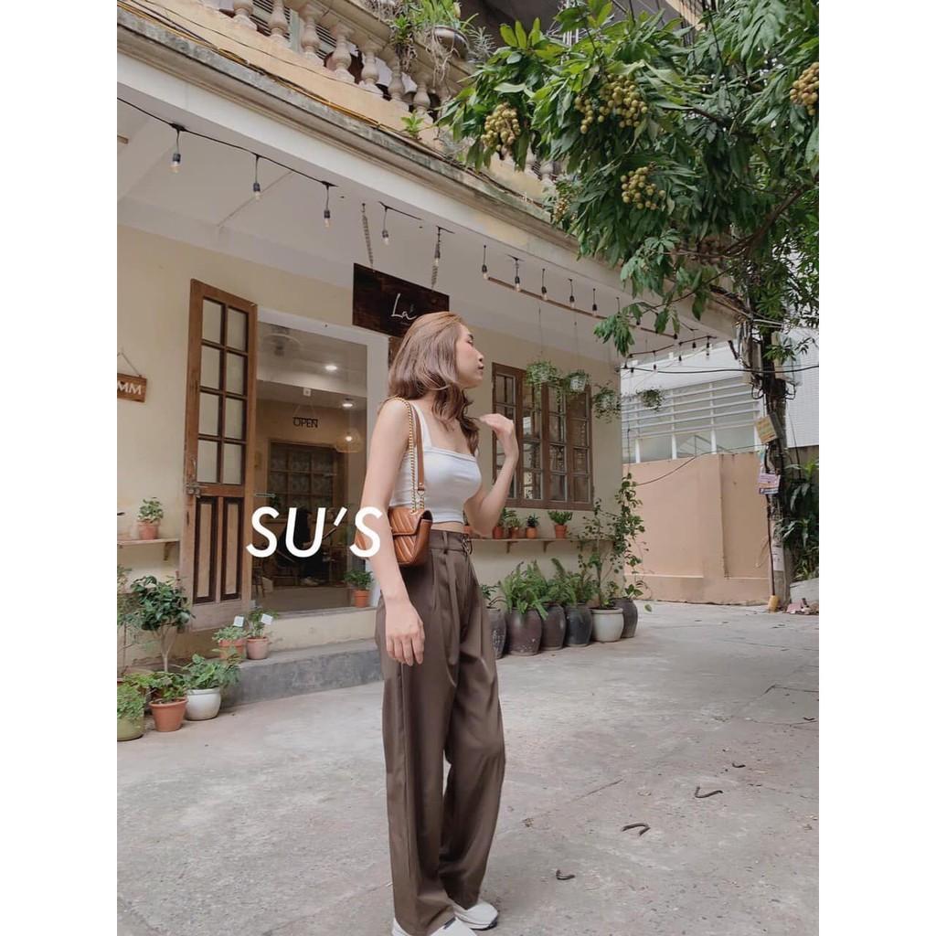 Áo 2 Dây Cổ Vuông