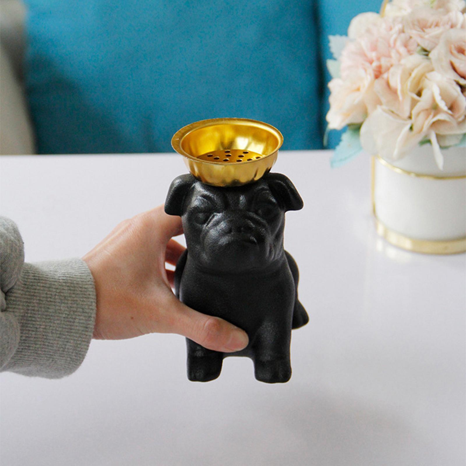 Incense Stick Burner Dog Shape Home Decor Aromatherapy Ornament for Office Desktop