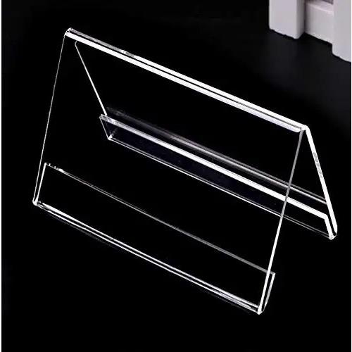 Acrylic Bảng mica chữ A, kệ mica chức danh để bàn, bảng tên, bảng giá, nhiều kích thước