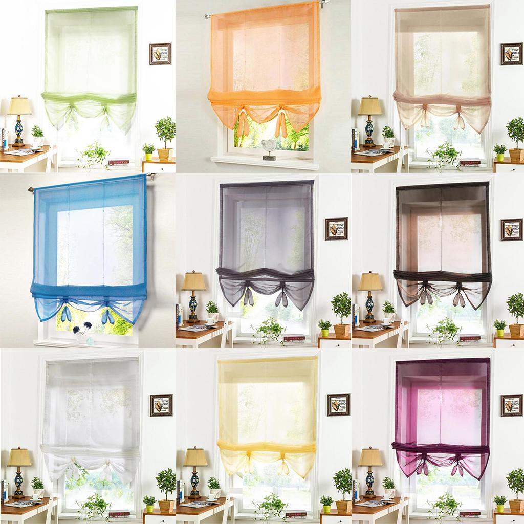 Roman Curtain, Tie Up Shade, Rod Pocket Window Valances