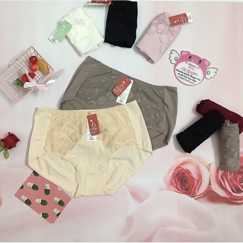 Quần lót cotton phối ren bi- hàng Bigsize