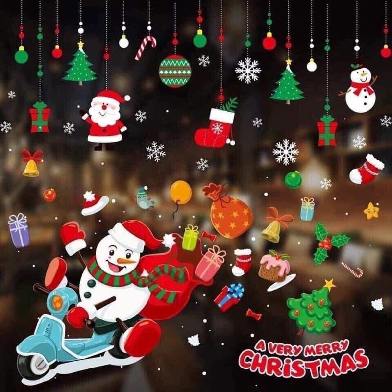 Decan dán trang trí Noel