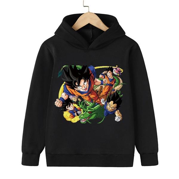 Áo Hoodie Đen Trắng Nam Nữ 7 Viên Ngọc Rồng , Vải Nỉ Ngoại Dầy Dặn