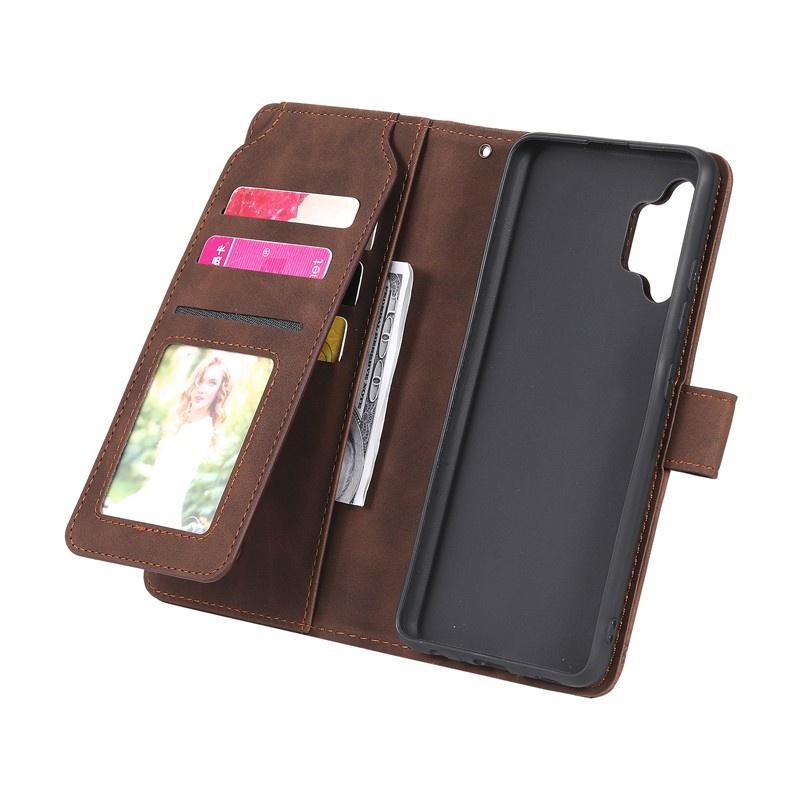 Bao da điện thoại nắp lật ngăn thẻ cho Samsung Galaxy A02s A12 A32 4G A42 A52 A72 5G