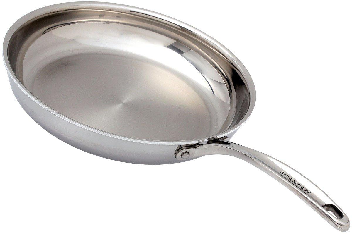 Chảo inox đáy từ cao cấp Scanpan Fusion5 26cm 74002600, inox 18/10 an toàn cho sức khỏe, tay cầm chống nóng, dung an toàn cho máy rửa bát,  hàng chính hãng