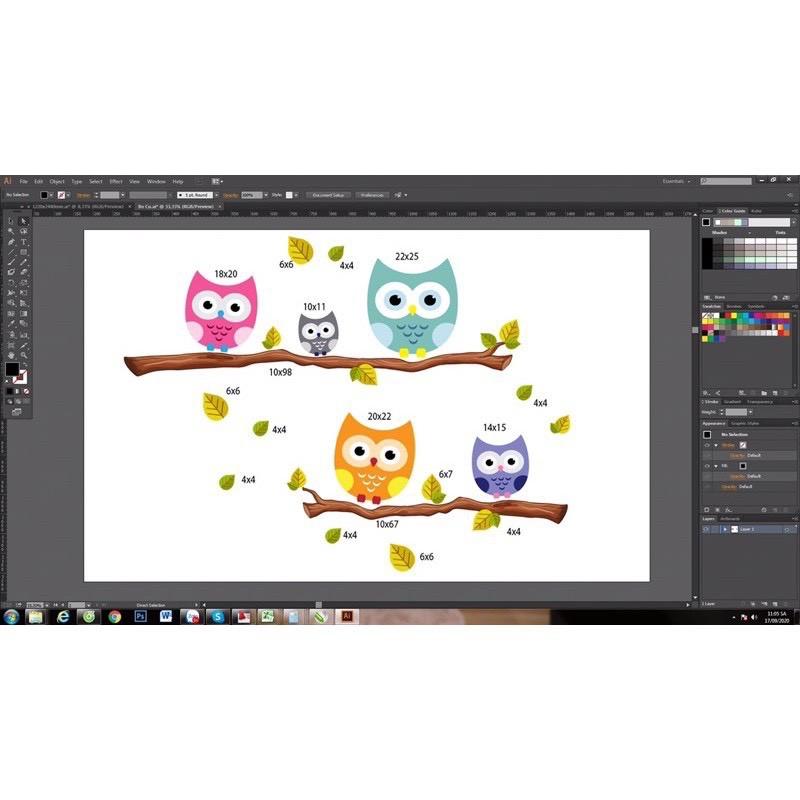 Bộ cú decor trang trí văn phòng- phòng ngủ- phòng khách