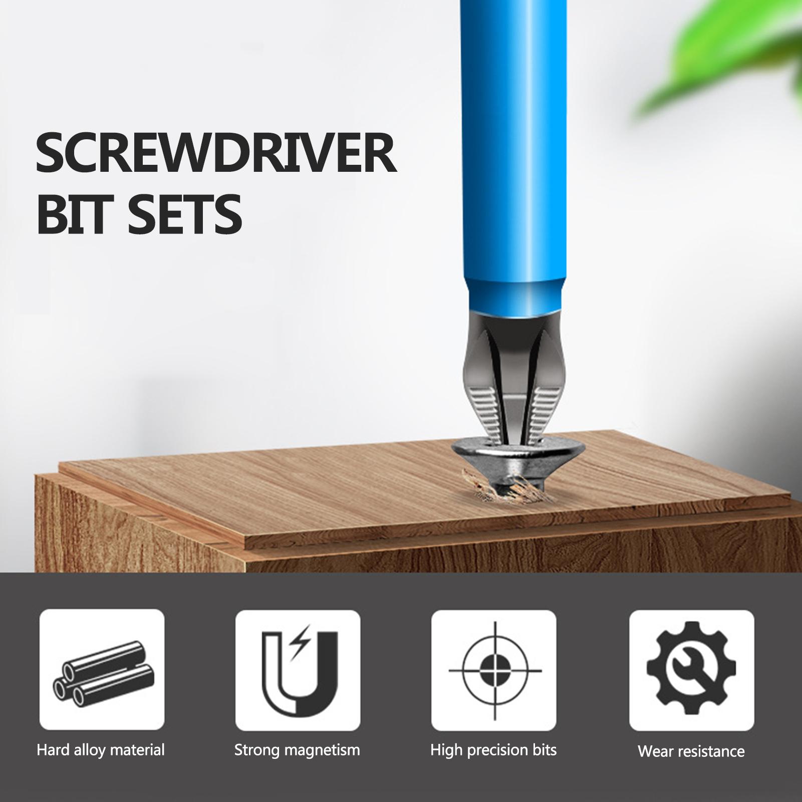 7Pcs Screwdriver Bit Sets Hand Tools Screwdriver Drill Bit 25mm-150mm