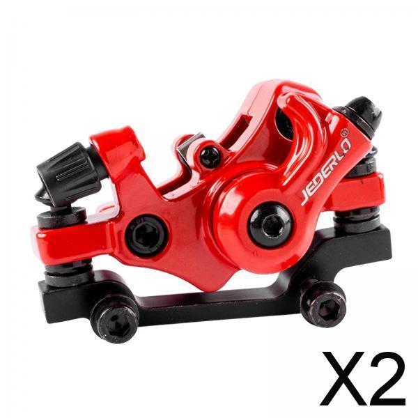 2xSolid Bike Disc Brake Caliper R160/F180 Rotor Disc Calipers Red F160 R140