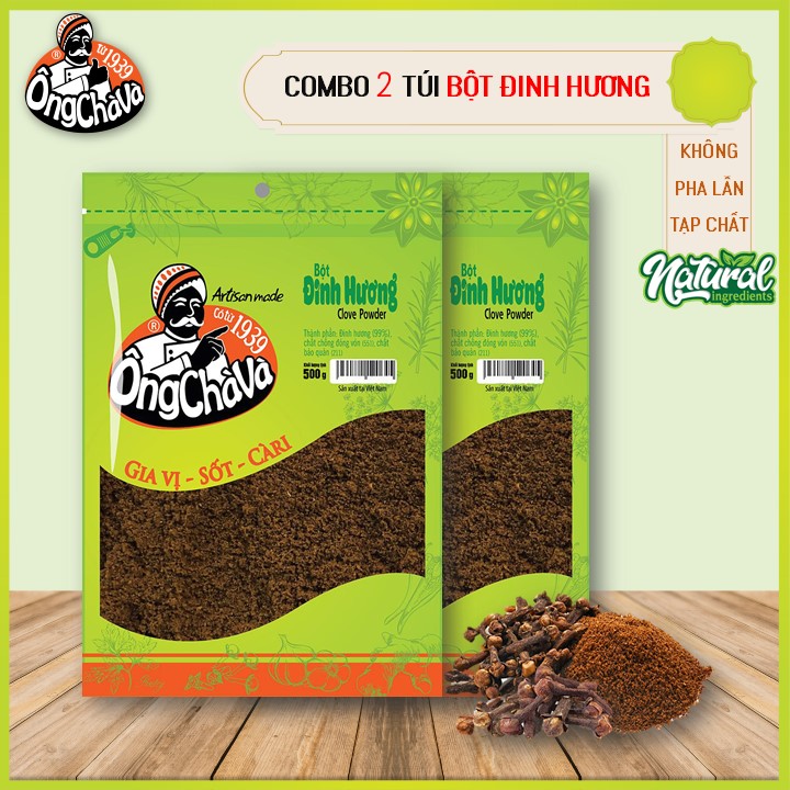 Combo 2 Túi Bột Đinh Hương Ông Chà Và 500g