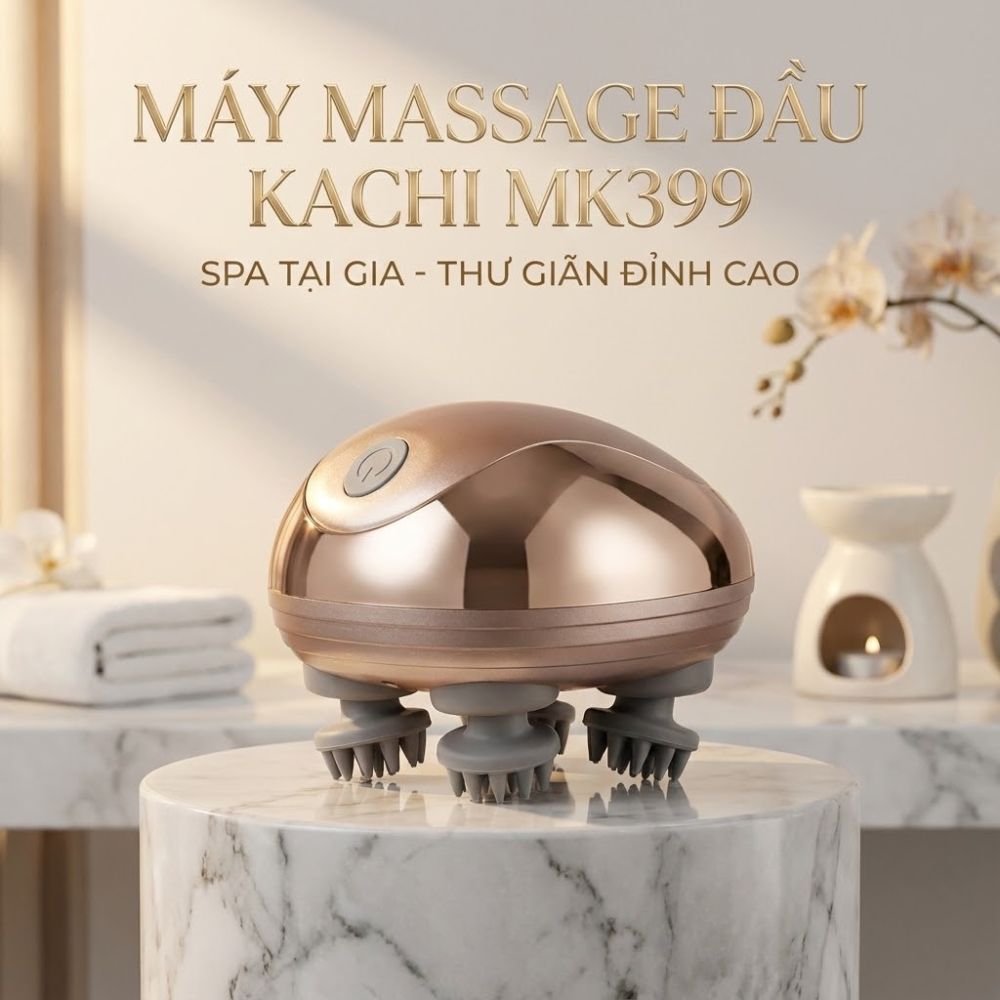 Máy Massage Đầu Không Dây Kachi MK399 - Hàng chính hãng