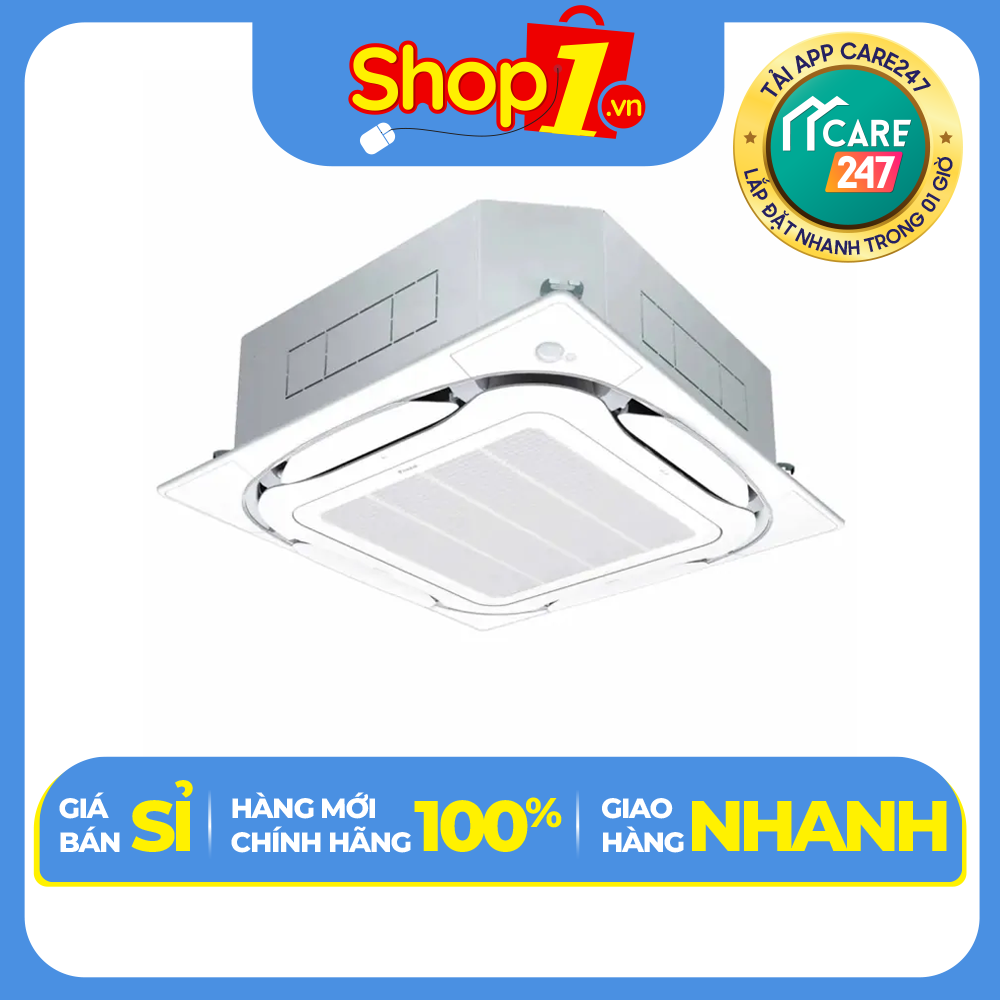 Máy lạnh âm trần Daikin Inverter 2.0 HP FCFC50DVM/RZFC50DVM+BRC2E61+BYCQ125EAF - Hàng chính hãng - Chỉ giao HCM