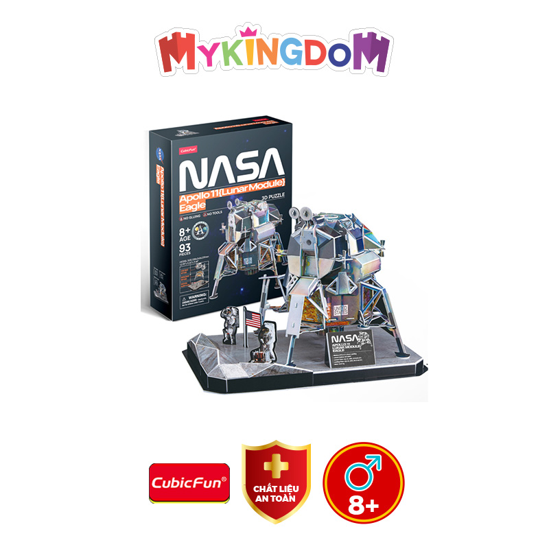 Đồ Chơi CUBIC FUN Xếp Hình 3D Nasa: Khám Phá Mặt Trăng - Apollo 11 DS1058H