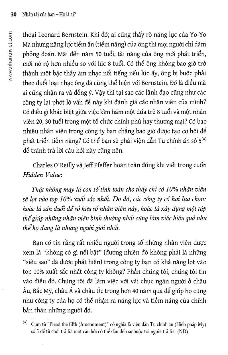 Nhân Tài Của Bạn Họ Là Ai?