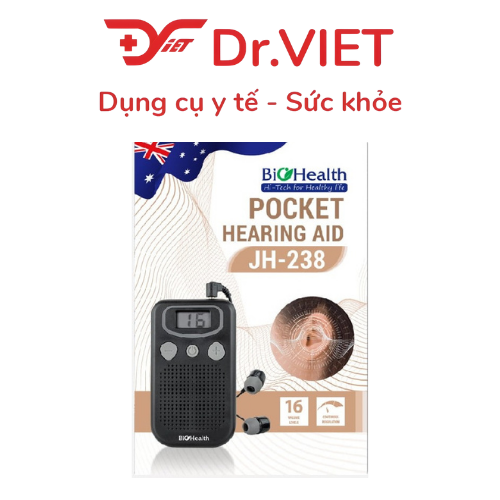 Máy Trợ Thính Có Dây Biohealth JH-238 – Công Nghệ Úc, Lọc Nhiễu Vượt Trội