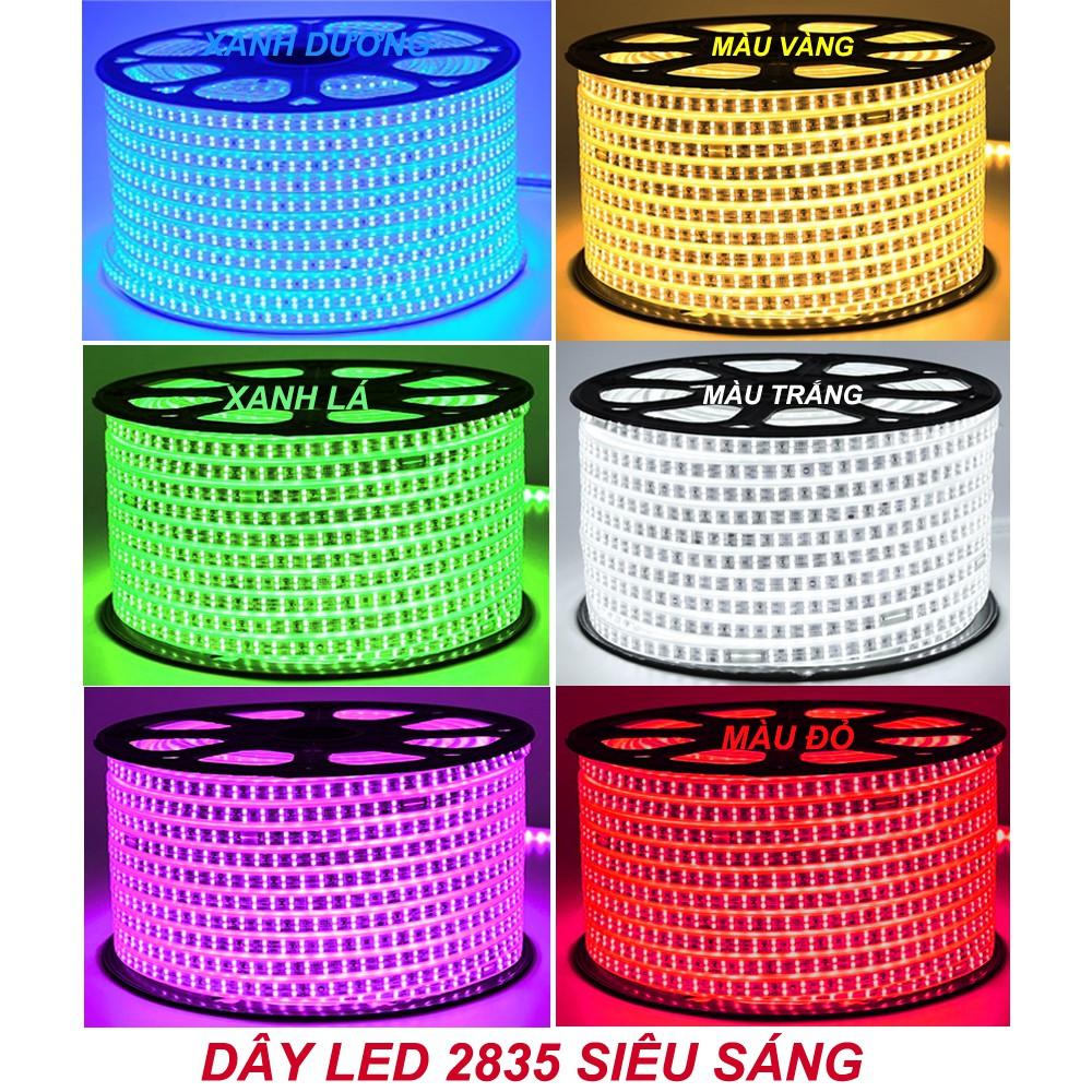 Led Dây 2835 Ánh Sáng Vàng,Trắng, Xanh Lá ,Xanh Dương,Đỏ,RBG,Hồng