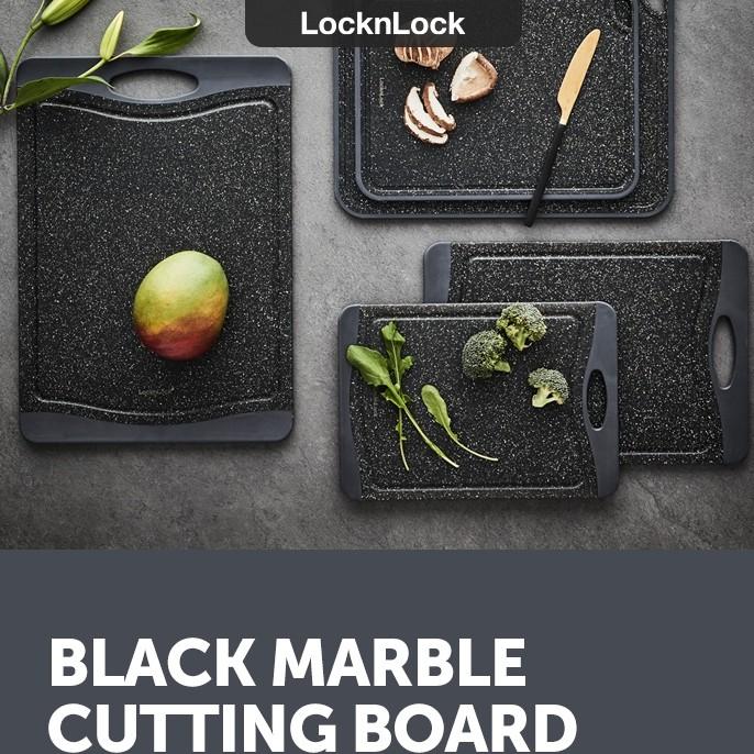 Thớt nhựa kháng khuẩn Lock&Lock Black Marble 3 size CKD006 CKD007 CKD008 CKD009S2- Màu đen