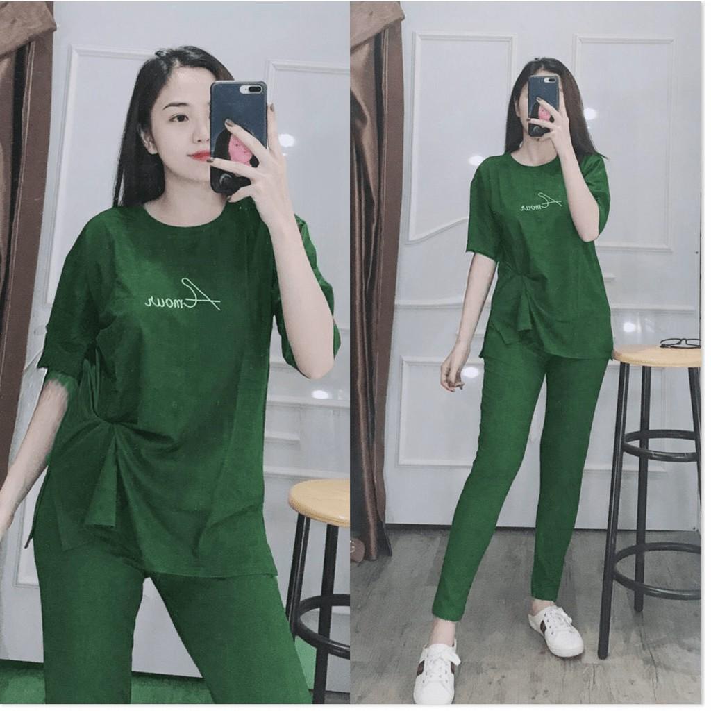 SET BỘ THUN NỮ,CHẤT LIỆU VÃI THOÁNG MÁT VÀ CO GIẢN 4C LANA FASHION