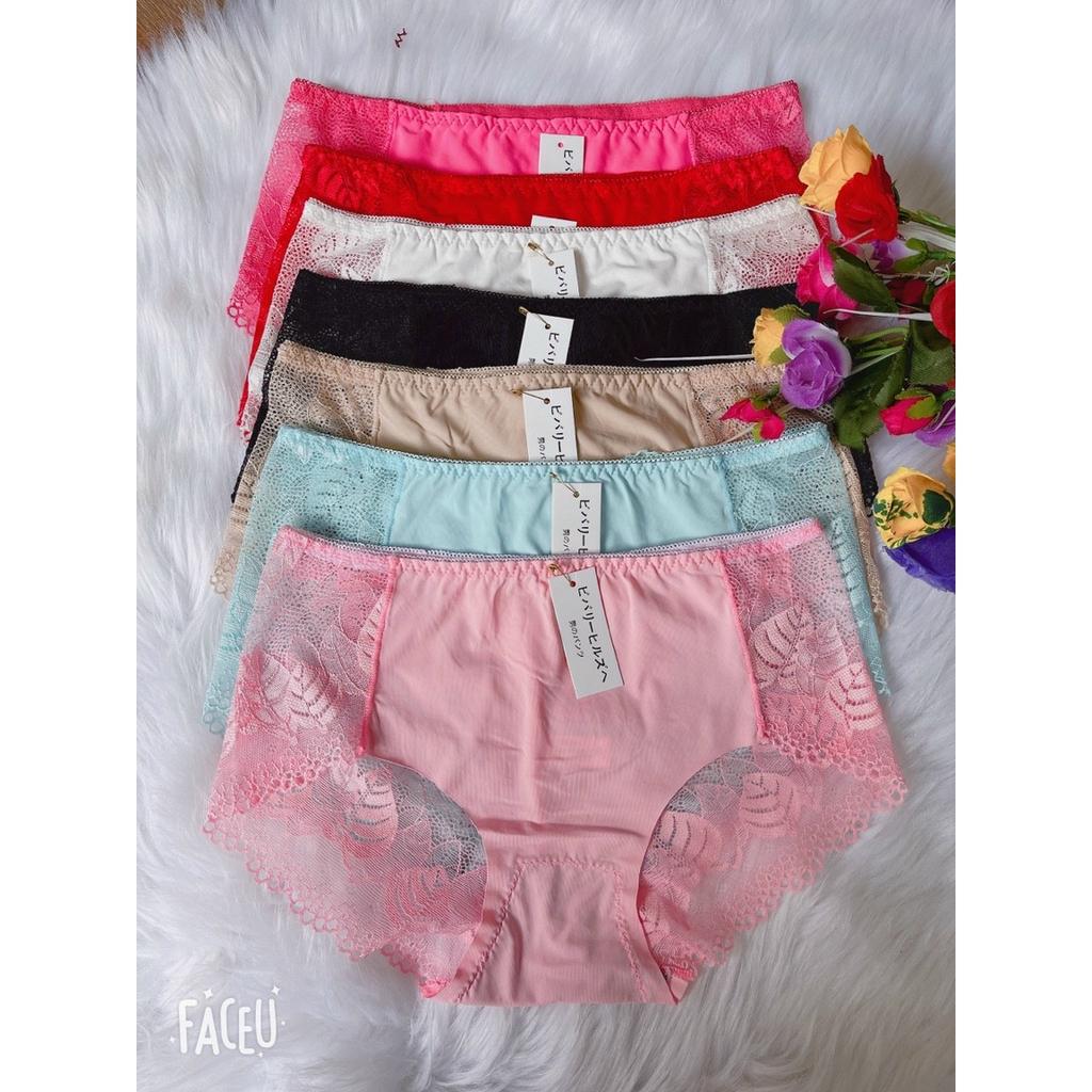 COMBO 5 QUẦN LÓT SU TRƠN PHỐI REN HÀNG QUẢNG CHÂU SIÊU CAO CẤP 45KG ĐẾN 60KG CÓ CO GIÃN