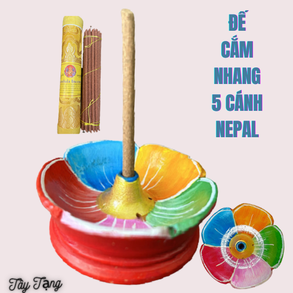 Đế Cắm Nhang Cây,Nụ 5 Cánh NePal (2.5cm*0.8cm)